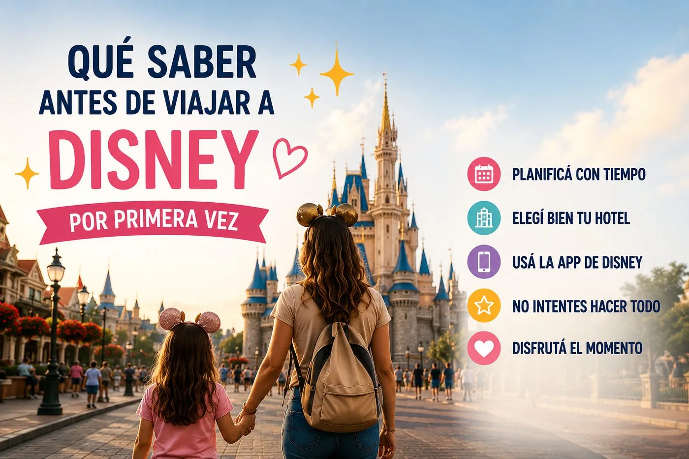 Qué saber antes de viajar a Disney por primera vez 🏰